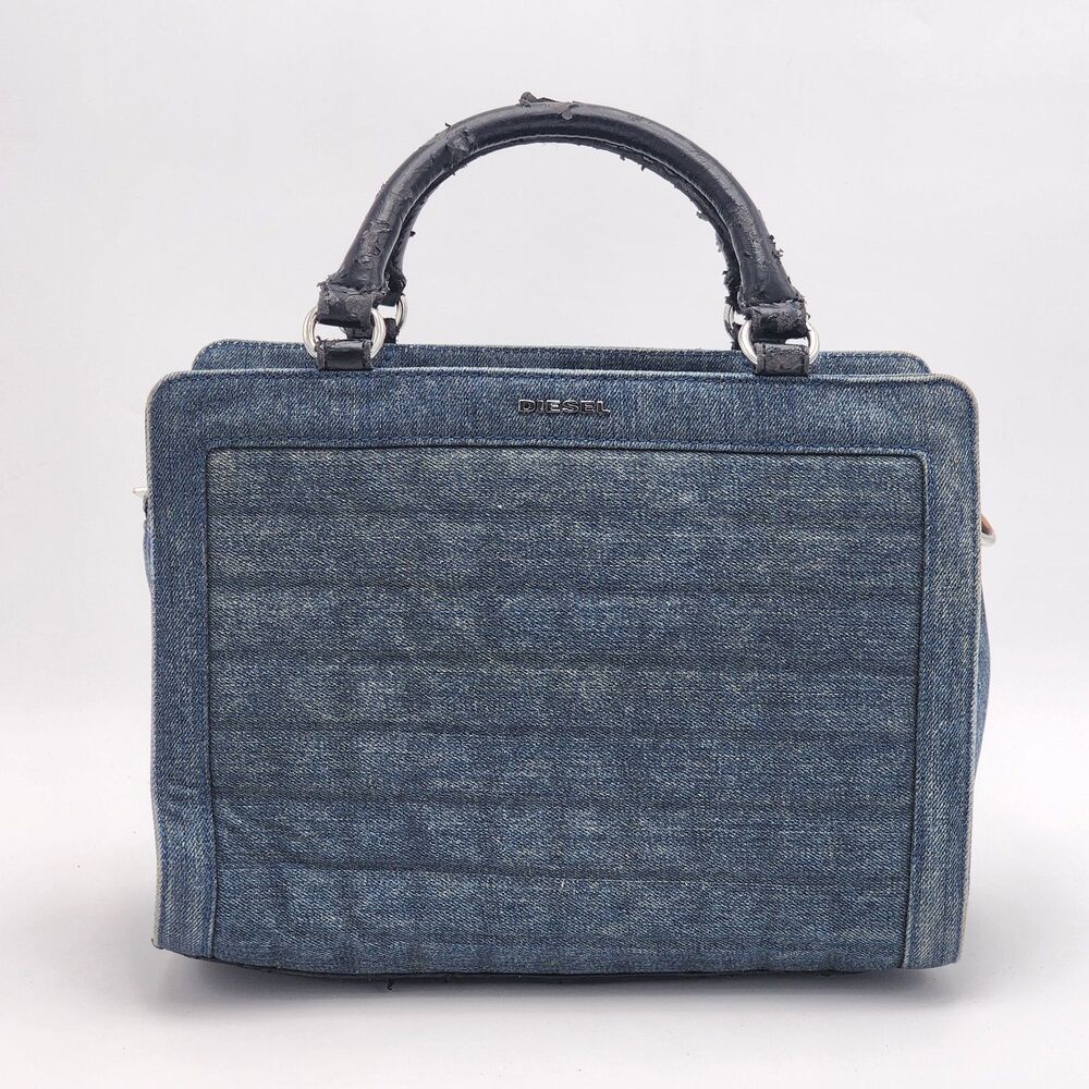 Diesel RARE Y2K Denim Puffy Small Tote Bag